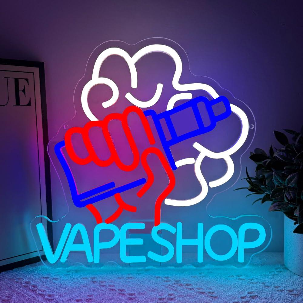 Vaping Store - 전자 담배 판매점용 네온 간판, LED